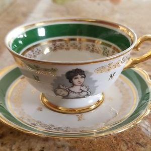 Empress Josephine Bonaparte Tea Cup Saucers Set